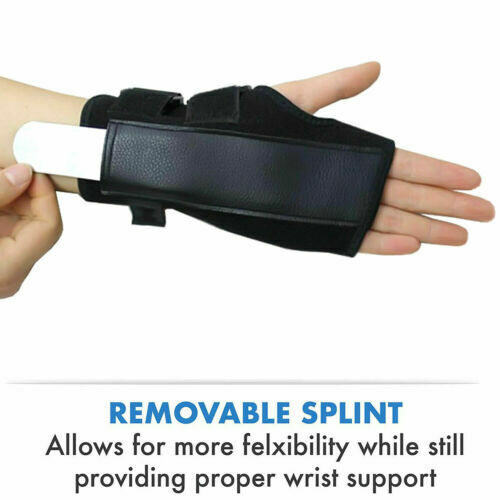 Wrist Support Splint Carpal Steel Tunnel Syndrome Sprain Strain Bandage Brace