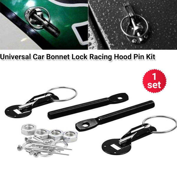 Universal Car Bonnet Lock Racing Hood Pin Kit Bonnet Pin Lock Locking Sport Kit