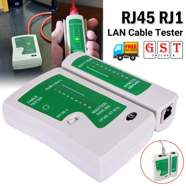 Network Cable Tester RJ45 RJ11 RJ12 CAT5/6 UTP LAN Cable Tester Detector Remote