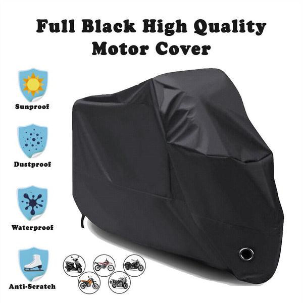 XL Waterproof Motorcycle Motorbike Scooter Cover Outdoor Storage Dust Protector