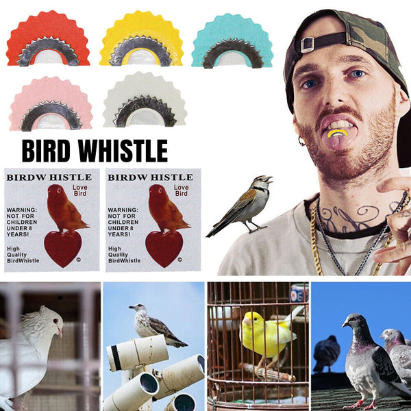 5PCS Bird Whistle Warbler Caller Tongue Tweeting Noisemaker Toys Tricks Gag