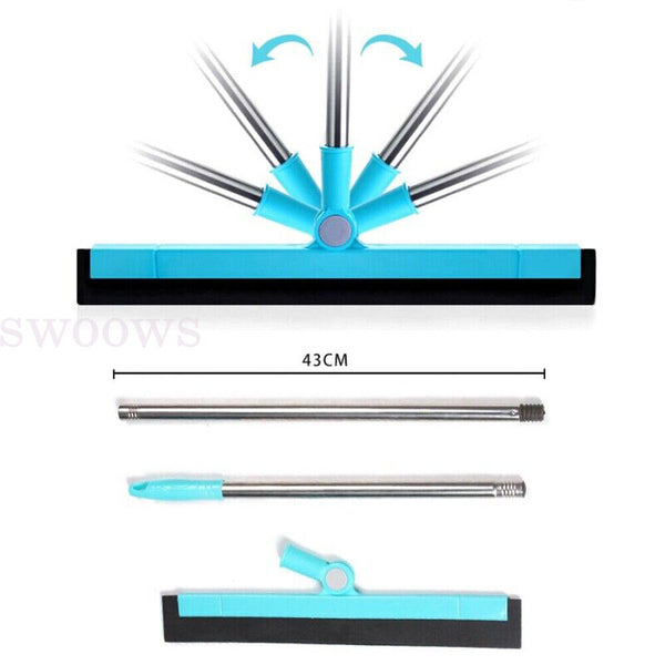 1/2pcs Floor Squeegee Wiper Broom Floor Tile Bathroom/Kitchen Clean Long Handle