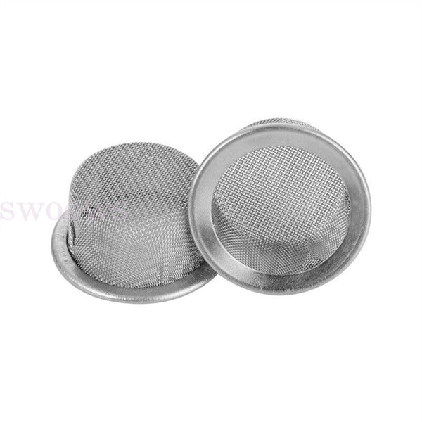 15PCS Cigarette Tobacco Smoking Pipe Metal Filter Screen Steel Mesh Concave Bowl