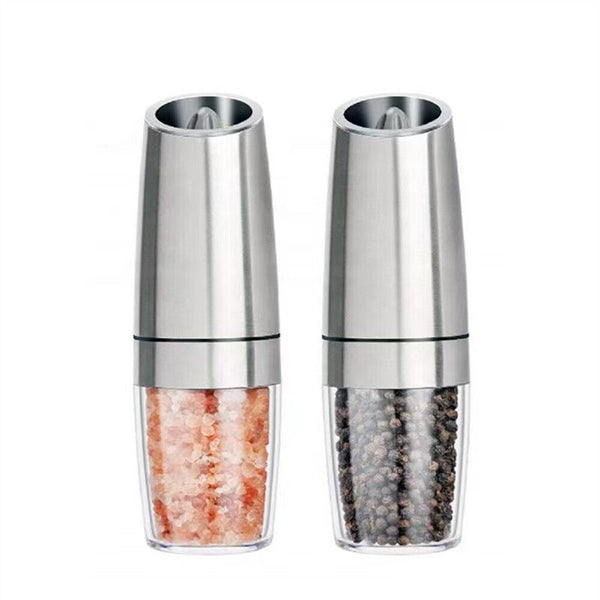 Salt Pepper Mill Grinder Automatic Battery-Operated LED Shakers Gravity Electric