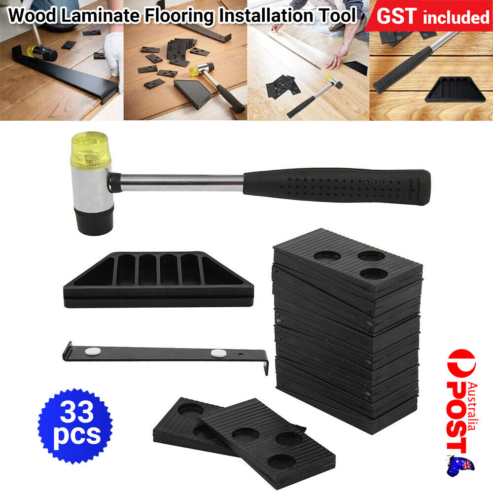 33pcs Wood Laminate Flooring Installation Tool Kit Floor Fitting Set + 30 Spacer