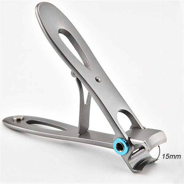 Men Women Stainless Steel Thick Nail Clipper Finger Toe Cutter With Metal Case