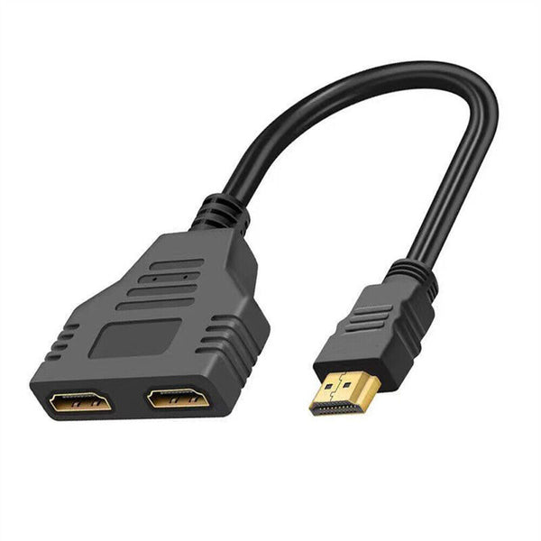 HDMI Splitter 1 In 2 Out Cable Adapter Converter 1080 Multi Display Duplicator