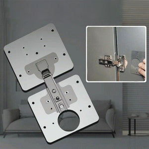 Rust Resistant Steel Furniture Cupboard Repair Mount Tool Hinge Repair Plate AU