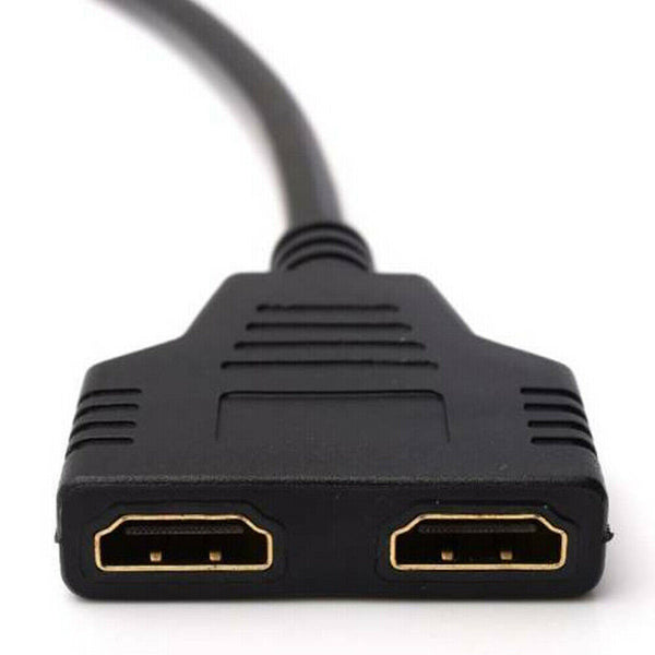 HDMI Splitter 1 In 2 Out Cable Adapter Converter 1080 Multi Display Duplicator