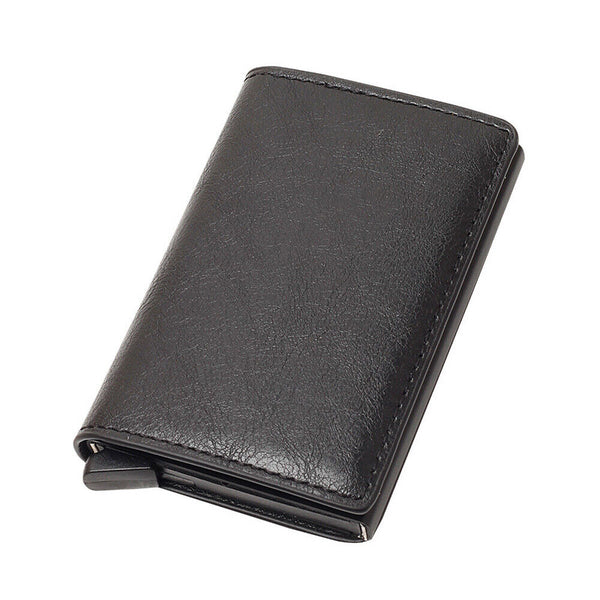 New Leather Credit Card Holder Men's Money Cash Wallet Clip RFID Blocking Purse