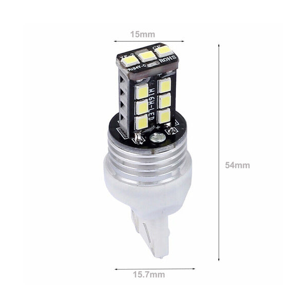 2X T20 15 LED Reverse Brake Stop Tail Light Bulb 7440  Error Free Globes