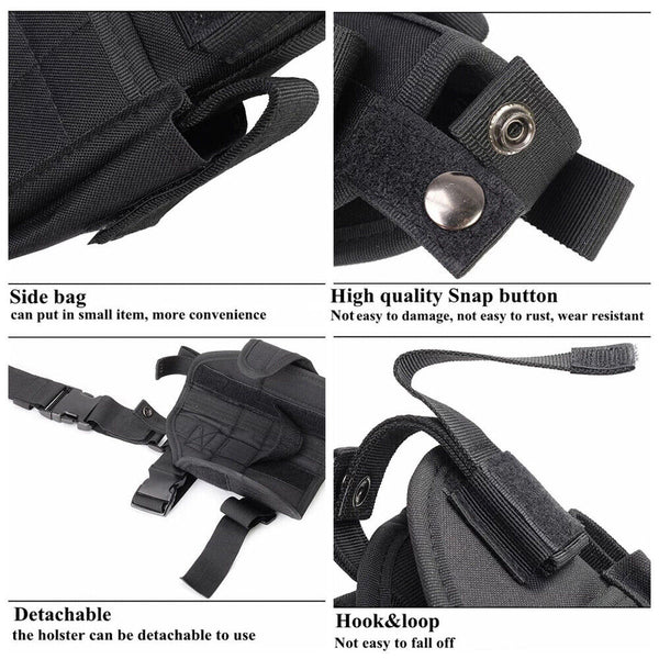 1/2PCS Tactical Thigh Holster Gun Leg Hunt Military Sports Pistol Pouch Puttee