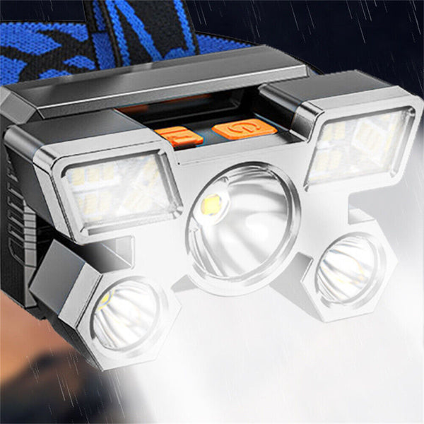 LED Head Light Torch USB Rechargeable Headlamp Flashlight Camping Fishing Lamp