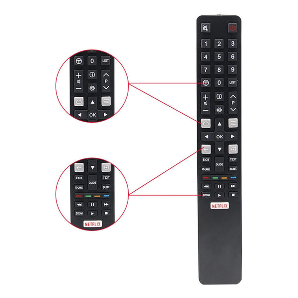 RC802N ARC802N YUI1 for TCL TV 65C2US 75C2US 43P20US LED For TCL TV Remote