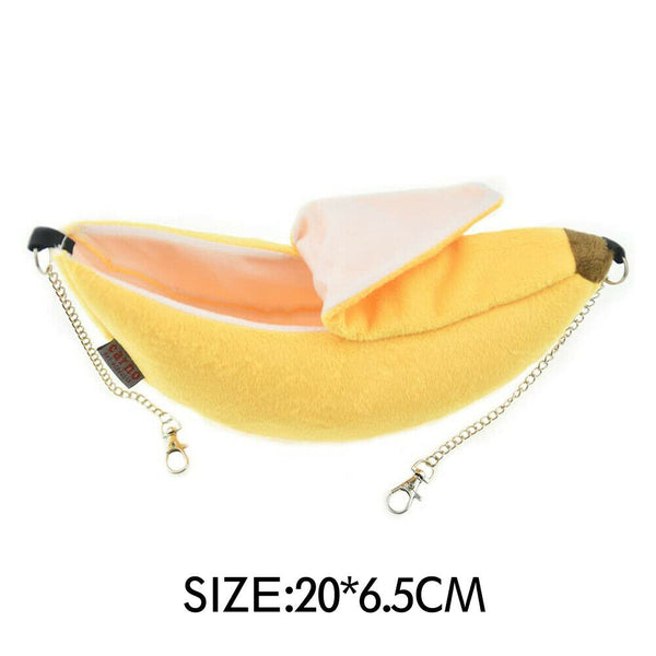 Pet Cage Hammock Hanging Bed Ferret Rat Hamster Toys Banana Nest Squirrel Birds