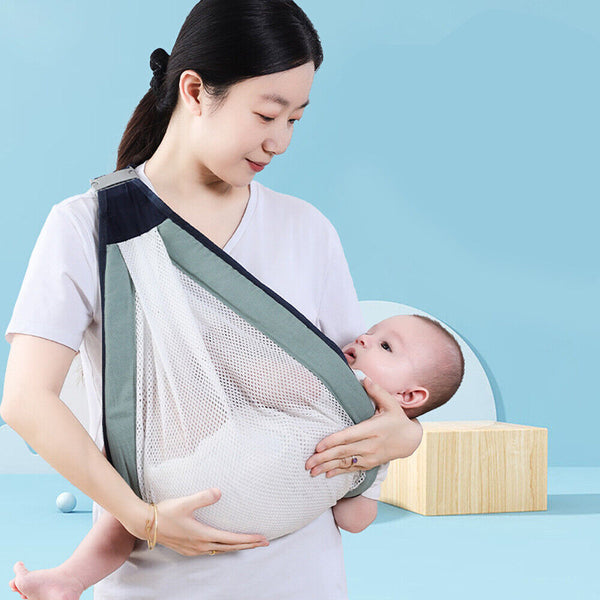 Lightweight Baby Carriers, Breathable Sling Newborn Ergonomic Backpack Cotton AU