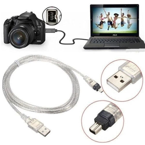 USB Data Cable FireWire IEEE 1394 for Mini DV MiniDV HDV Camcorder to Edit PC AU