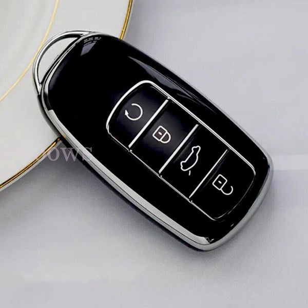 TPU Car Remote Key Fob Case key Fob Cover For Chery Omoda 5 Tiggo 7Pro Black