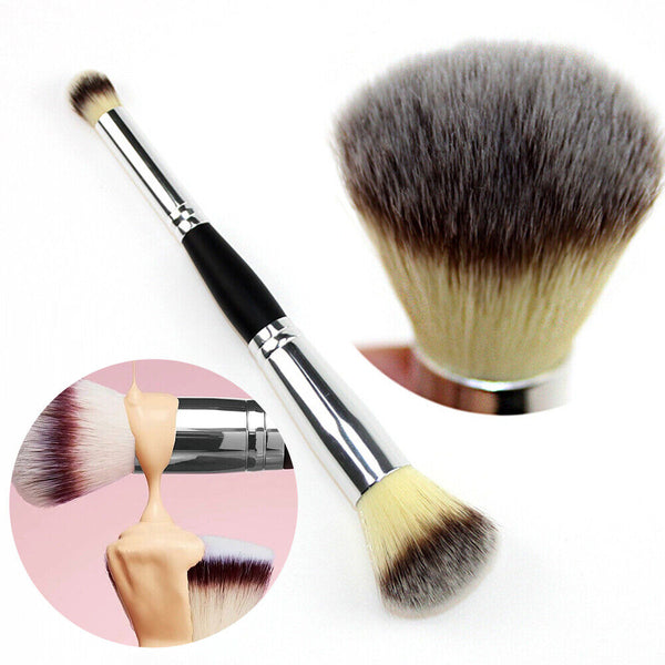 Professional Double Ended Makeup Brush Foundation Blusher Cosmetic Make Up Brush