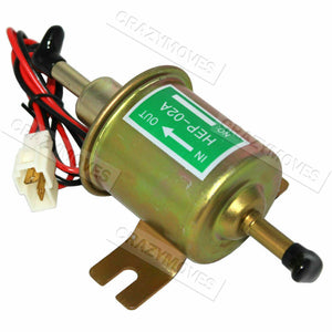 12V Petrol Diesel Gas 4-7PSI Fuel Pump Universal Inline Electric Pump HEP02A VIC