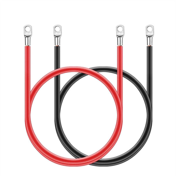 12V 24V 30cm Battery joiner Connector Lead DC Wire 100A Cable & lugs Red & Black