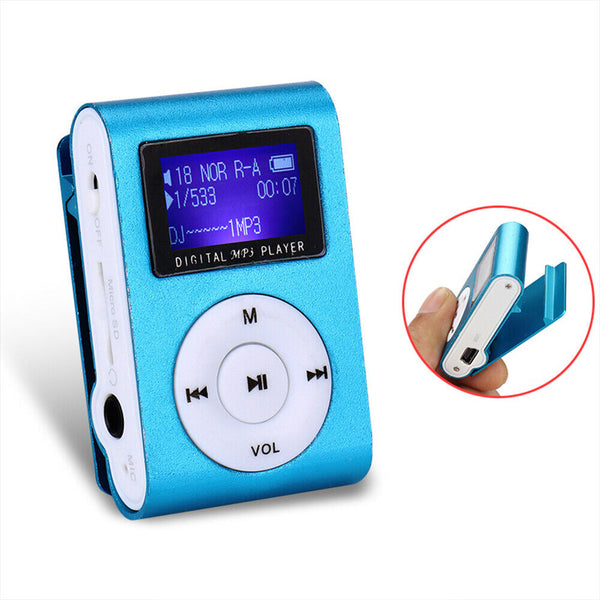 Mini LCD Screen USB MP3 Player Support Micro SD/TF Card Portable Music Player