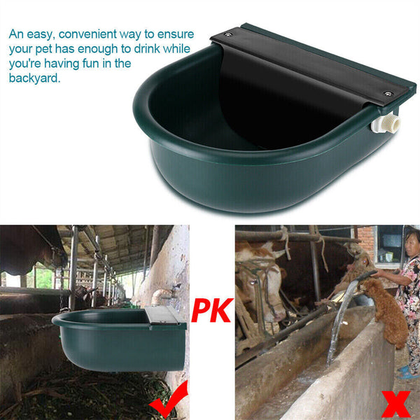 Automatic Stock Water Trough Sheep Dog Chicken Horse Cow Auto Fill Drink Bowl 4L