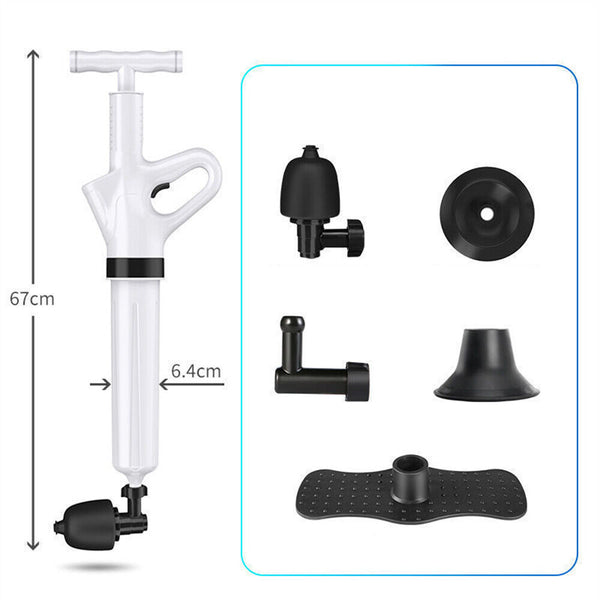 Toilet Plunger Air High Pressure Drain Blaster Manual Pump Sink Pipe Cleaner AU