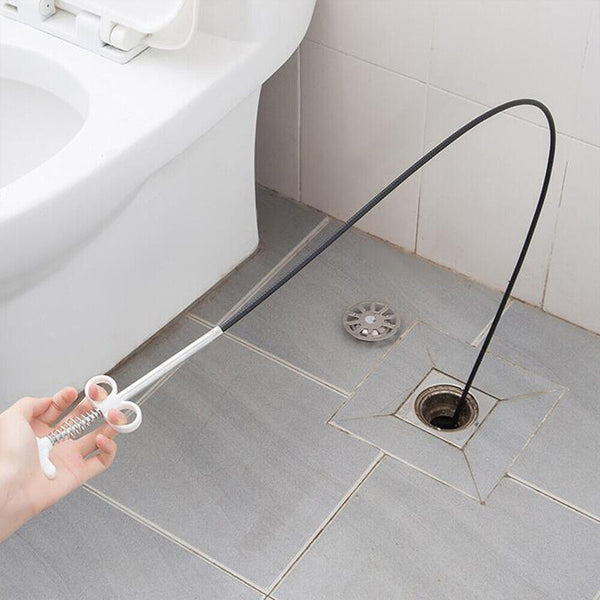 Spring Pipe Sink Cleaning Hook Home Kitchen Bathroom Sewer Dredging Tool