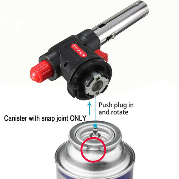 3XButane Gas Torch Blow Lighter Flame Gun Burner Torch Welding BBQKitchen Baking