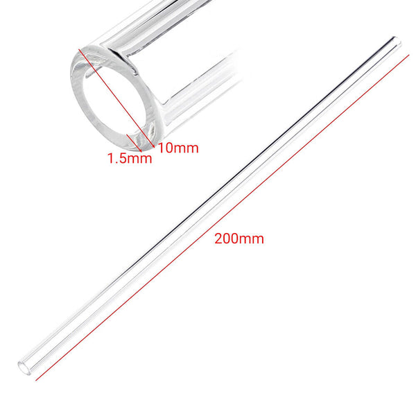 10/20 Pcs 10mm 1.5mm Thick Wall Borosilicate Glass Tube Pyrex Blowing Lab Tubing