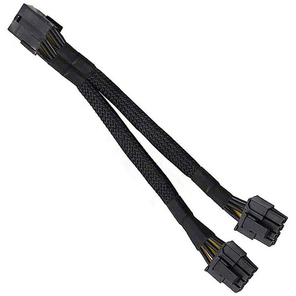 New GPU PCIe 8 Pin raided Y-Splitter Graphics Card Extension Cable AU HOT