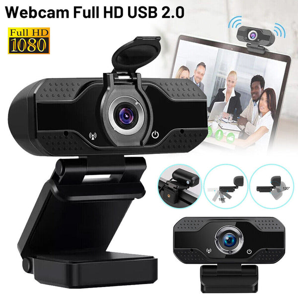 Webcam Full HD 1080P USB 2.0 For PC Desktop Laptop Web Camera with Microphone