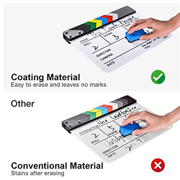 Clapperboard Clapper Board TV Movie Slate Colorful Clapboard Clapper Board Film