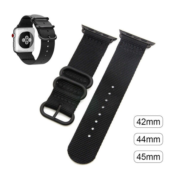 Watch Band For Apple Watch Series Band 7 SE 6 5 4 3 2 Sports Canvas Nylon Strap