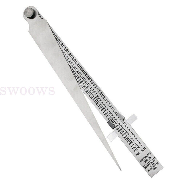 Steel Measuring Tool Taper Welding Gauge GapGauge Depth Ruler Tapered Ruler