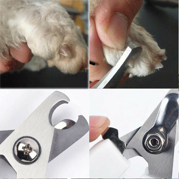 Pet Dog Cat Nail Clippers Professional Toe Trimmer Grooming Steel Clipper Tool