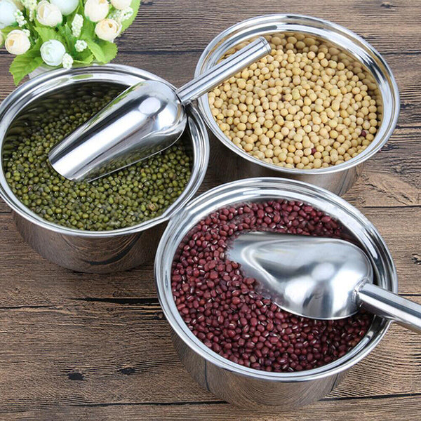 5 Stainless Steel Scoop Ice Buffet Candy Kitchen Shovel Nut Pet Food Flour Scoop