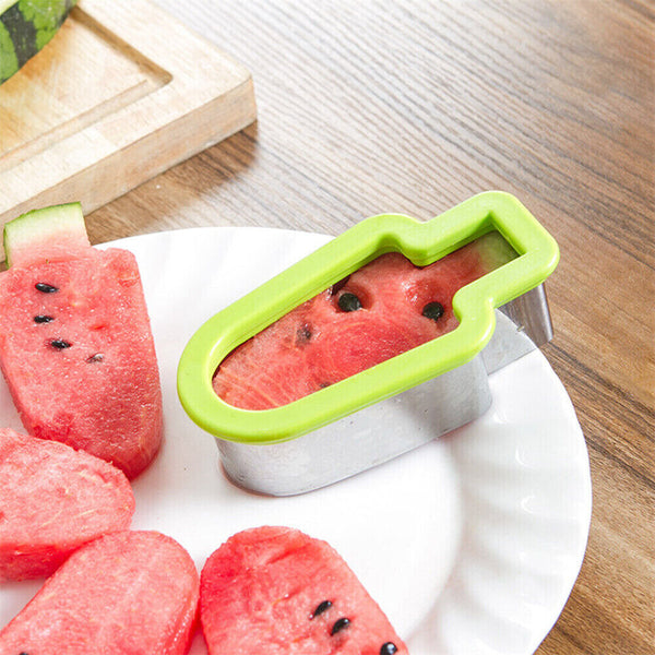 1/2PCS Stainless Steel Watermelon Slicer Popsicle Shape Melon Fruit Cutter Scoop