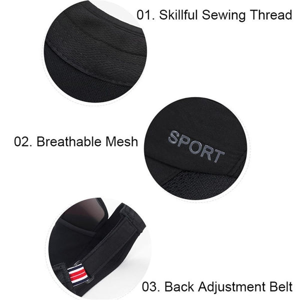 1/2 Summer Sun Visor Golf Hat Women Adjustable Golf Cap With Retractable Brim UV