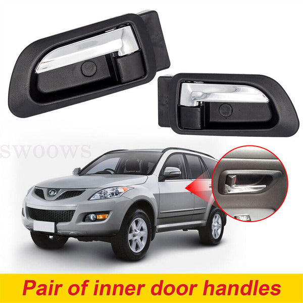 1 Pair Left Right Side Inner Door Handle For 2010-2017 Great Wall X200 X240