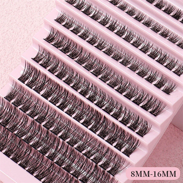 140Pcs Natural Lashes Wispy Lash Extension Clusters DIY Eyelash Extensions