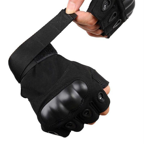 1/3Pairs Tactical Half Finger Gloves FOR Army Military Driving Fitness Sports AU