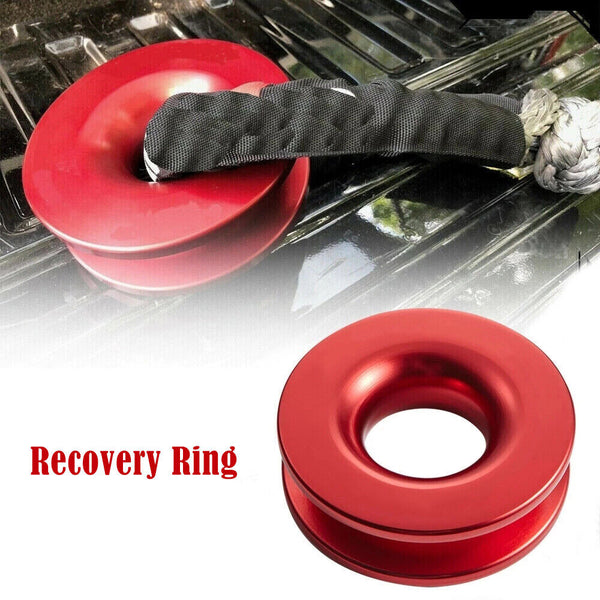 Recovery Ring Block Ring Pulley 41000lbs Soft Shackle Winch Rope Off Road MEL AU