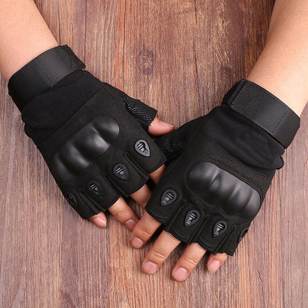 1/3Pairs Tactical Half Finger Gloves FOR Army Military Driving Fitness Sports AU