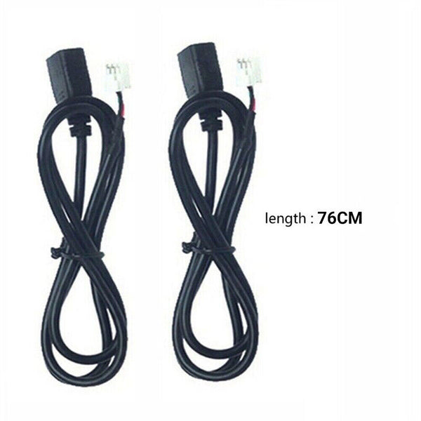 2pcs 4Pin+6Pin Connector USB Cable for Car Radio Stereo 1M USB Cord USB Adapter