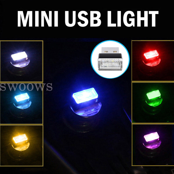 Mini USB LED Light For PC Mac Laptop Car Interior Neon Nights Bulb Lamp