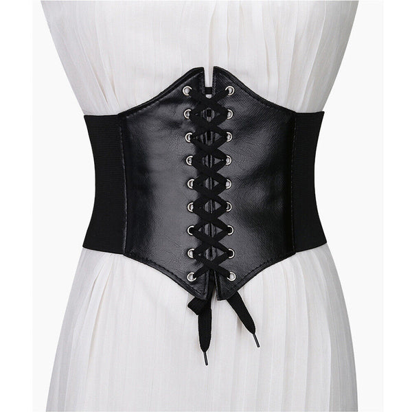 Women Body Shaper Buckle Wide Waistband Waist Belt Underbust Corset Belt NEW AU