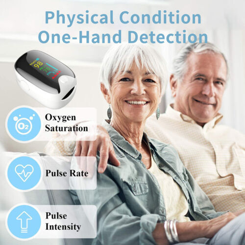 Professional Finger Pulse Oximeter Blood Oxygen Saturation Monitor Heart Rate .