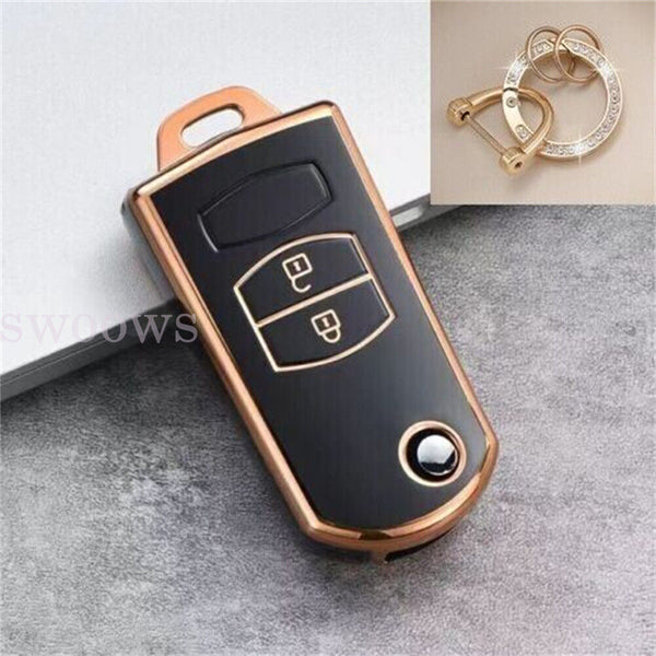 Silicone Fob Remote Key Case Cover For MAZDA 3 2 6 MPS SP23 CX7 CX9 2Button